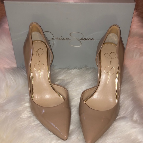 Jessica Simpson Shoes - Jessica Simpson Nude Leather Heels